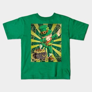 St. Patricks Gold Dabbing Kids T-Shirt